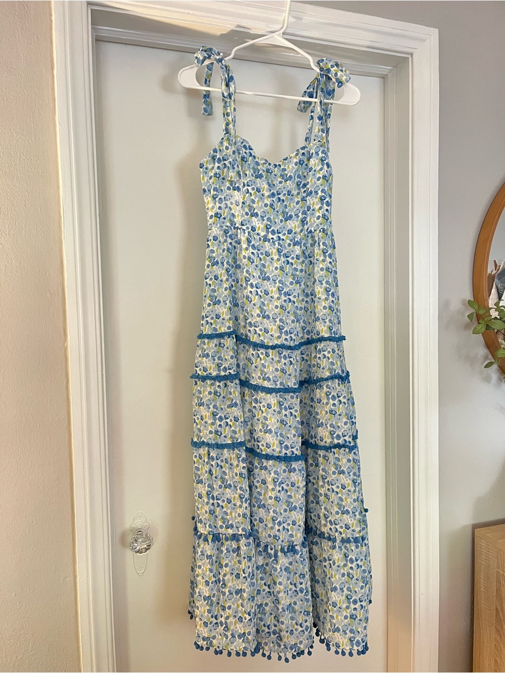 Blue Floral Maxi Dress